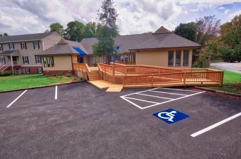 Deck Creations ADA-Compliant Deck with Ramp.