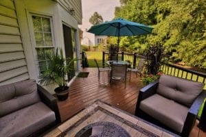Stunning Backyard Deck with Outdoor Furniture in Hampton Roads, VA