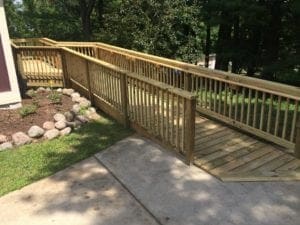 Deck Creation Builds an ADA-Compliant Ramp for a Home in Richmond, VA