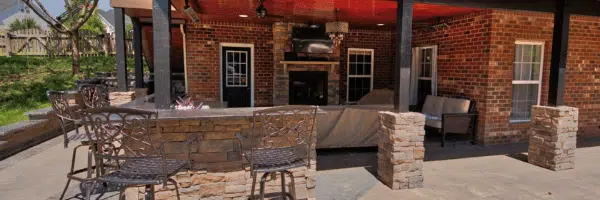 Stone Outdoor Patio and Kitchen | Planning and Building Your New Outdoor Kitchen | Deck Creations