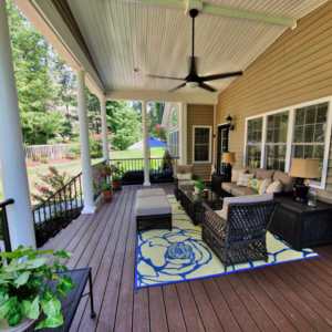 Finished Covered Porch in Chesterfield, Virginia | Deck Creations