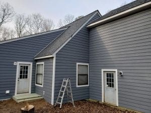 Everlast siding installation project by Deck Creations.