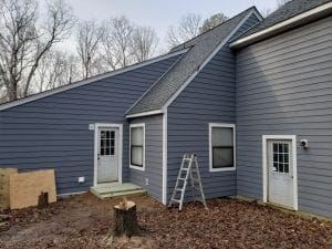 Everlast siding installation project by Deck Creations.