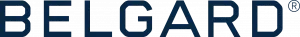 The image features "BELGARD" in bold, dark blue capital letters with a registered trademark symbol, evoking a sense of outdoor living sophistication.