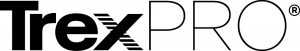 TrexPRO logo in bold black lettering, complete with a registered trademark symbol, embodies the essence of Outdoor Living.