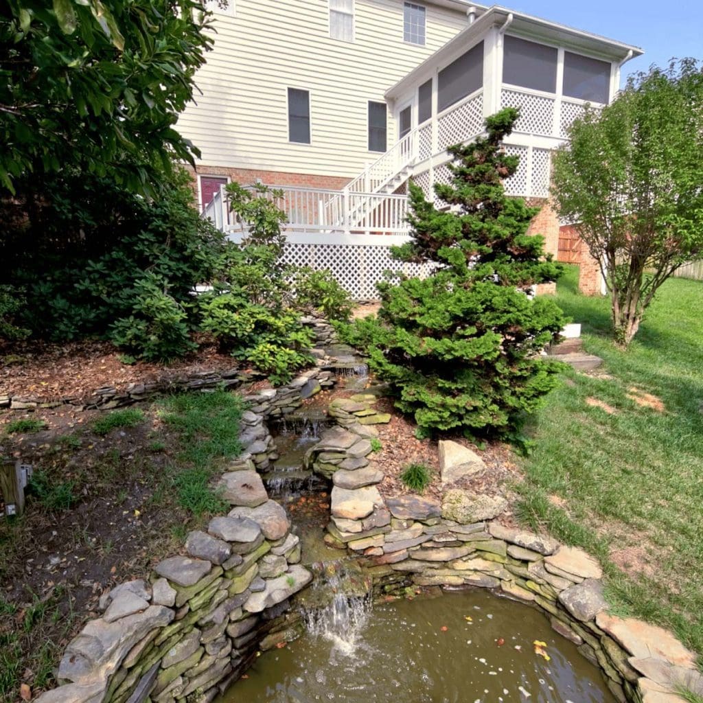 HARDSCAPEPONDimage Deck Creations Outdoor Living Richmond