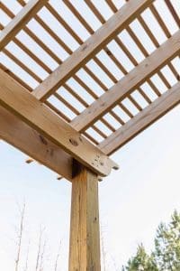 Wooden Pergola Designed by Deck Creations.