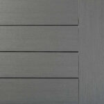 Gray horizontal wooden panels with a vertical border on the right.