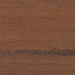 Close-up of a wooden surface with a horizontal grain pattern and a natural brown color.