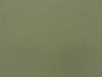Sage powder-coat finish swatch — cabinetry finish available from Deck Creations.