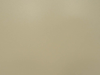 Sand powder-coat finish swatch — cabinetry finish available from Deck Creations.